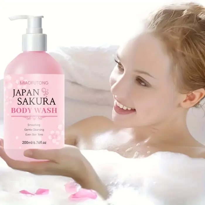 Sakura Gel douche longue hydratant lisse parfum
