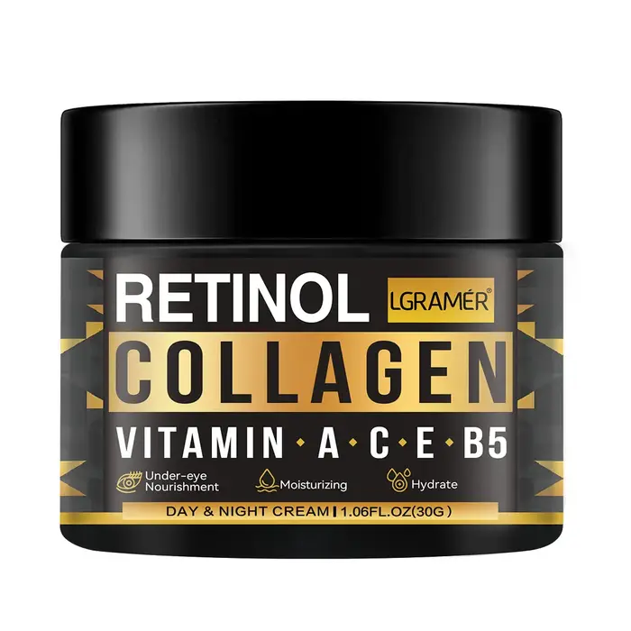 Crème pour le visage au collagène rétinol pour hommes, soin hydratant, éclaircissant, rides lisses, 