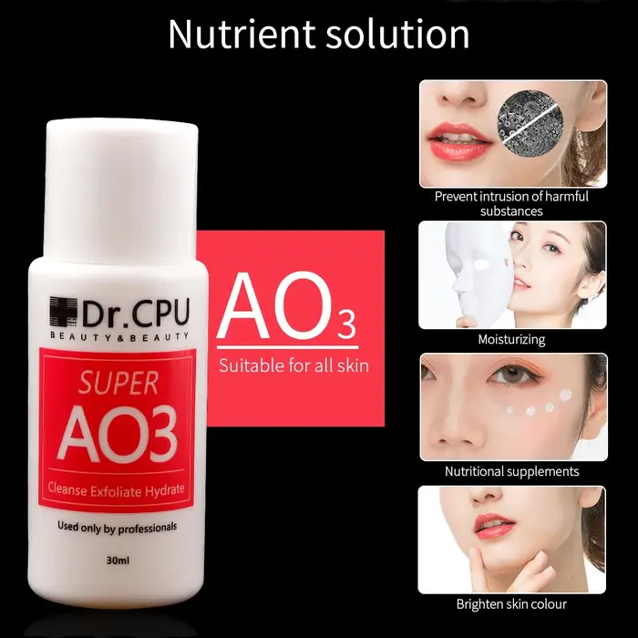 Solution de Peeling aquatique hautement concentrée 30ML AS1 SA2 AO3 pour Machine de beauté Hydra Dermabrasion