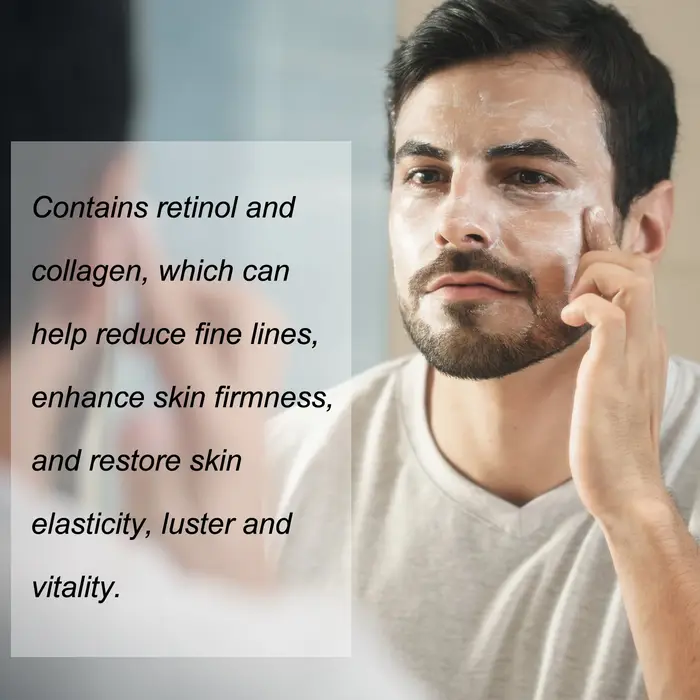 Crème pour le visage au rétinol pour hommes