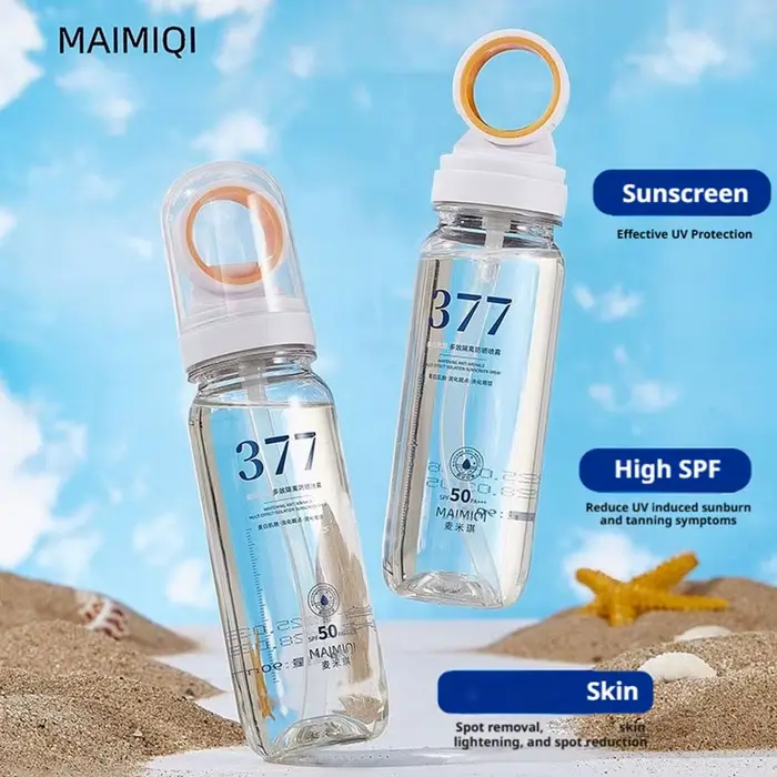 Spray solaire SPF50+ 90ml hydratant pour le visage, le cou et le corps, anti-âge, protection UV à large spectre, protection solaire quotidienne, soin de la peau pour tous les types de peau