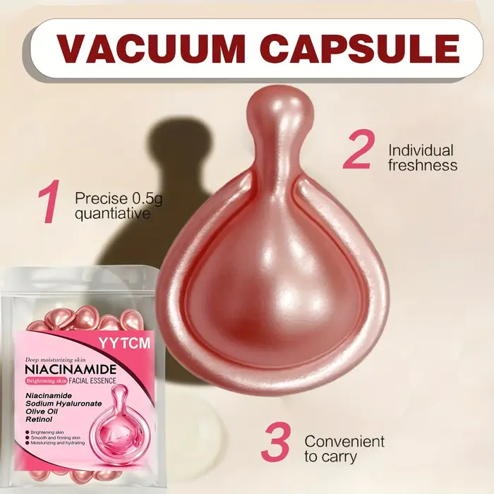 Capsules d'essence faciale à la niacinamide