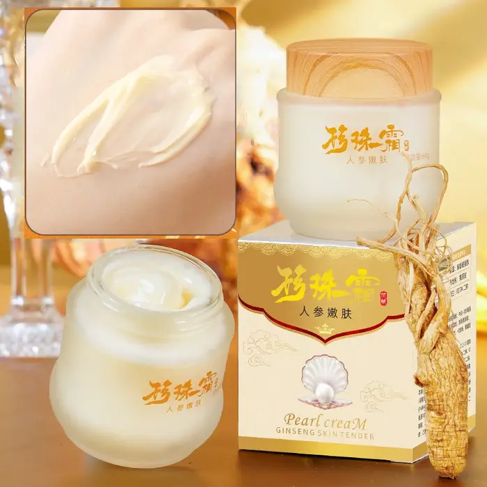 Origine Ginseng perle collagène crème pour le visage hydratant éclaircissant hydratant raffermissant