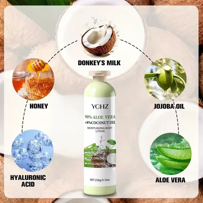 Lotion hydratante pour le corps à l'aloe vera