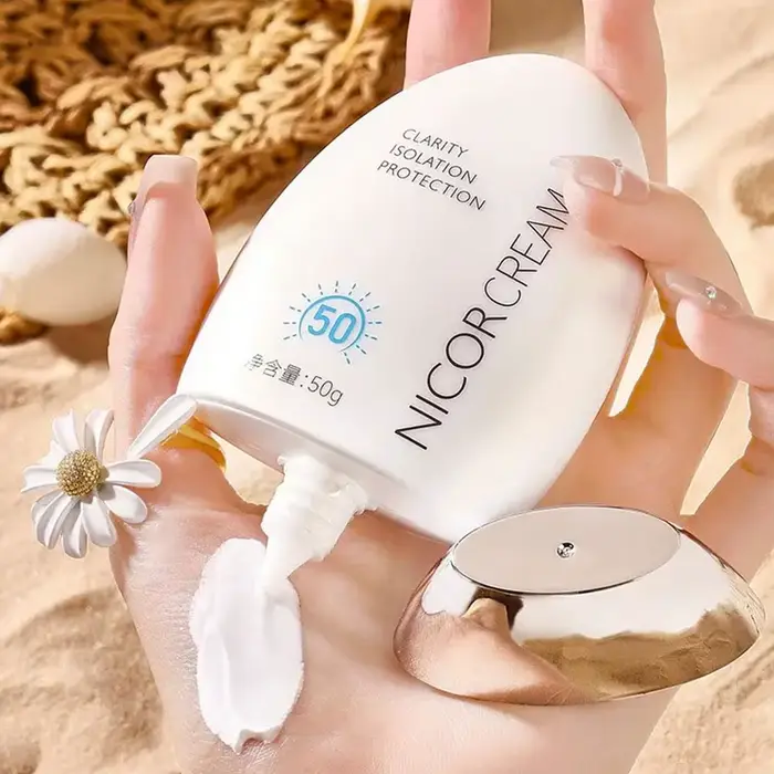 50ml imperméable à l'eau visage corps crème solaire