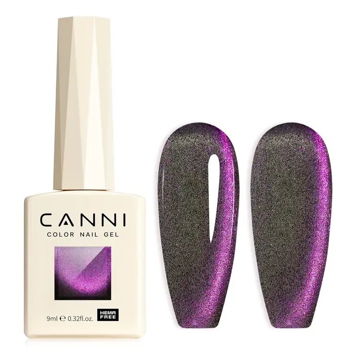 CANNI HEMA FREE TPO gratuit 9ml paillettes argent chat Gel magnétique vernis à ongles galaxie diaman