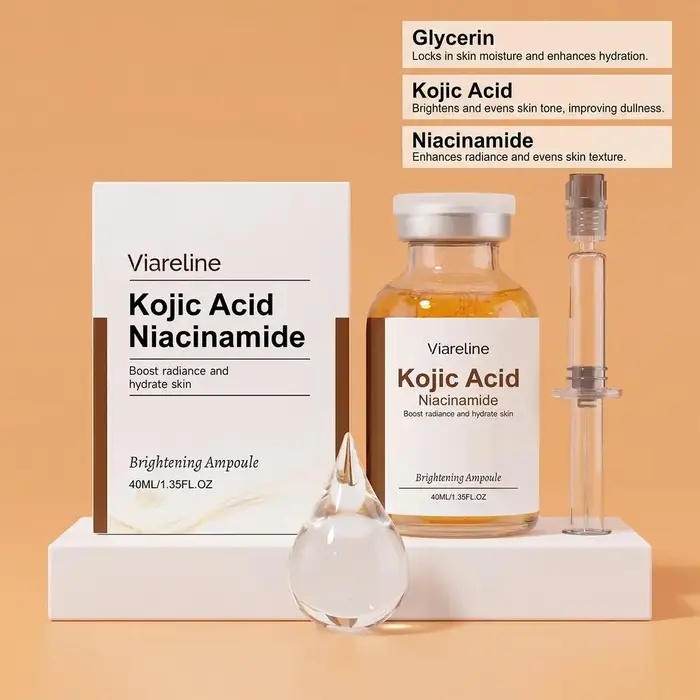 Ampoule visage à l'acide kojique et à la niacinamide