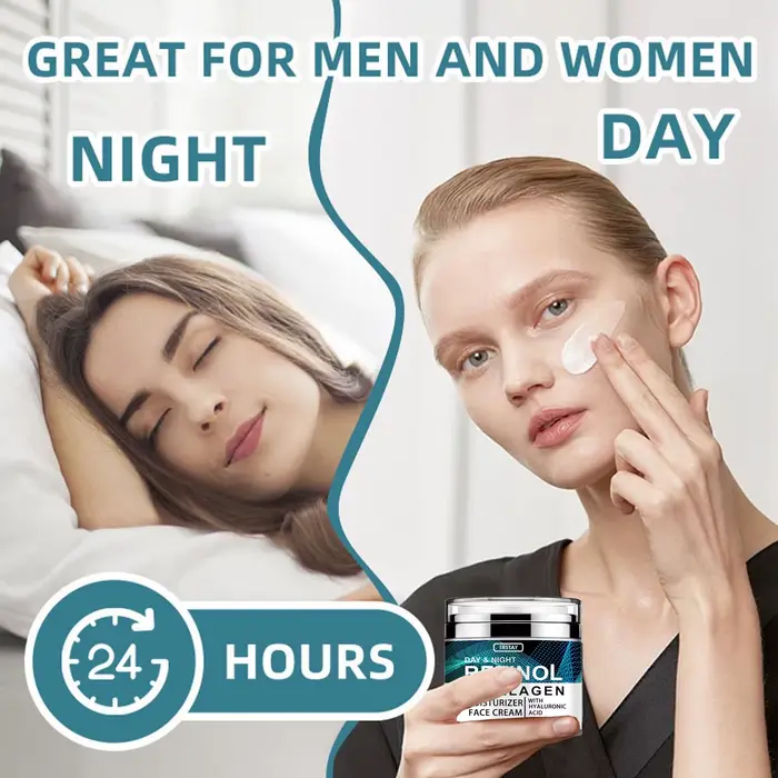 Crème à l'acide hyaluronique au collagène rétinol