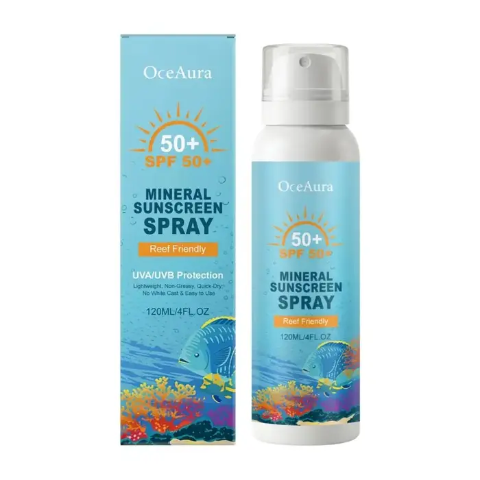 Spray solaire minéral premium SPF50+ respectueux des récifs 120ml