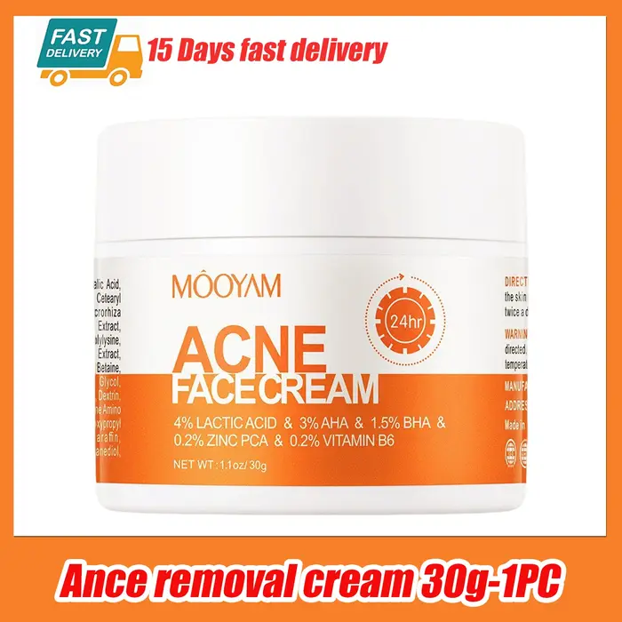 Crème Visage Anti-Acné 1/3/5PCS : Réduit les Boutons et les Taches, Contrôle le Sébum, Resserre les 