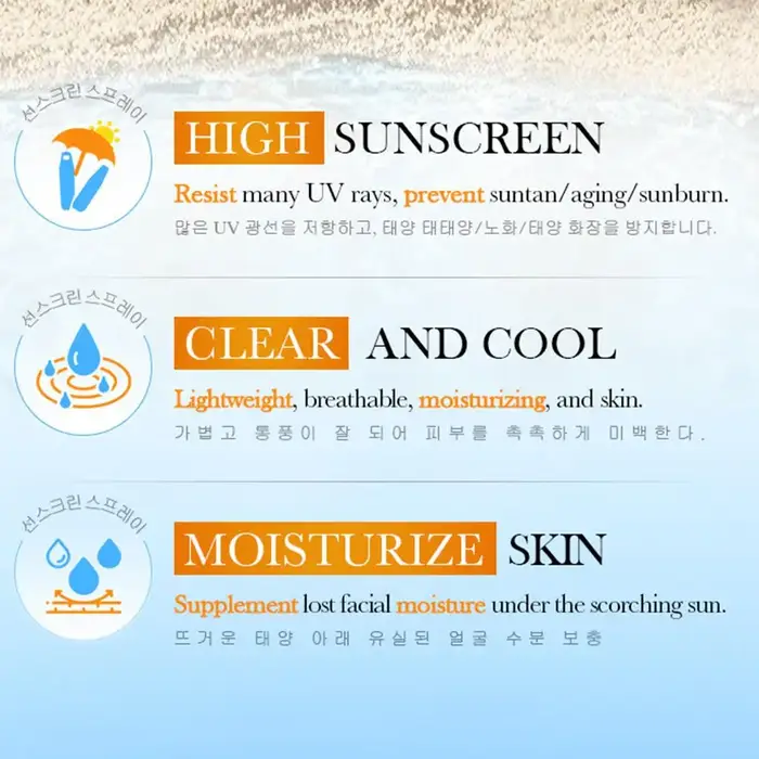 Spray solaire rafraîchissant SPF 50