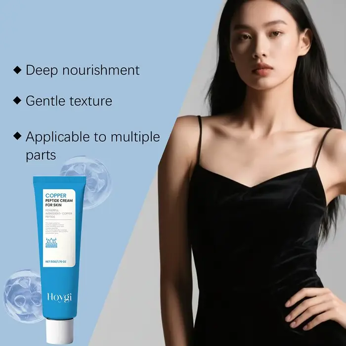 Crème peptidique de cuivre pour le visage