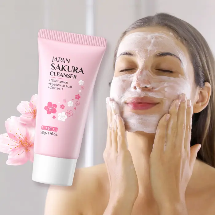 LAIKOU Japon Sakura Nettoyant pour le visage Contrôle de l'huile