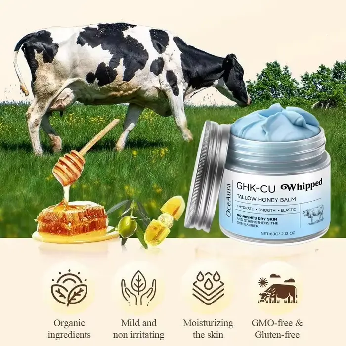 Baume bleu hydratant visage et corps au cuivre (GHK-Cu)