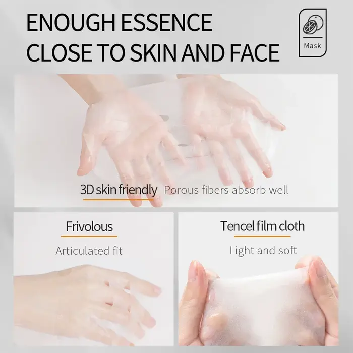 Masque facial à la vitamine C