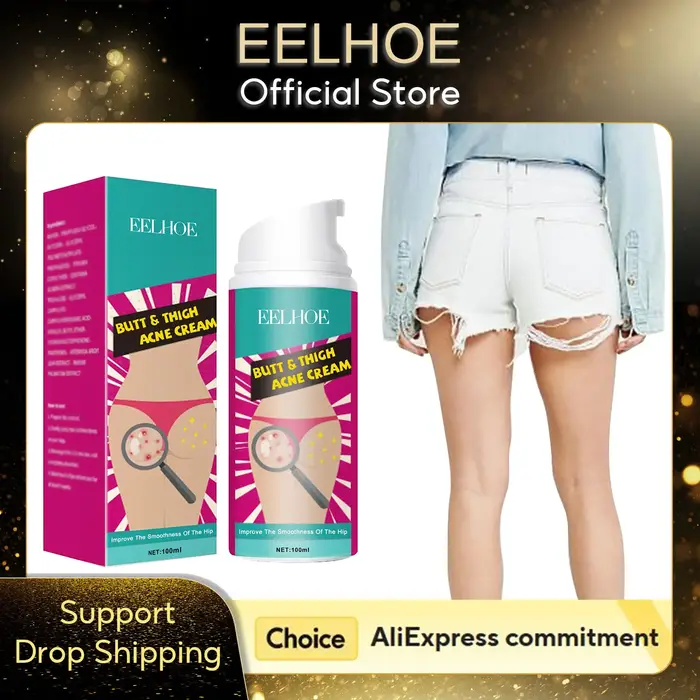 EELHOE 100ml crème de traitement des taches d'acné des fesses supprimer les boutons hydratant peau éclaircir lisse