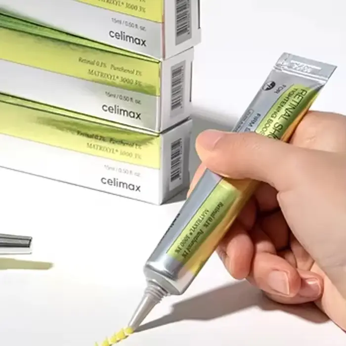 Crème Visage et Contour des Yeux Anti-rides et Éclaircissante Celimax Corée à la Vitamine A – Produits de Soin Beauté Haut de Gamme