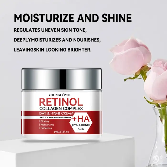 Ensemble crème réparatrice hydratante et sérum au rétinol avec collagène et vitamine E
