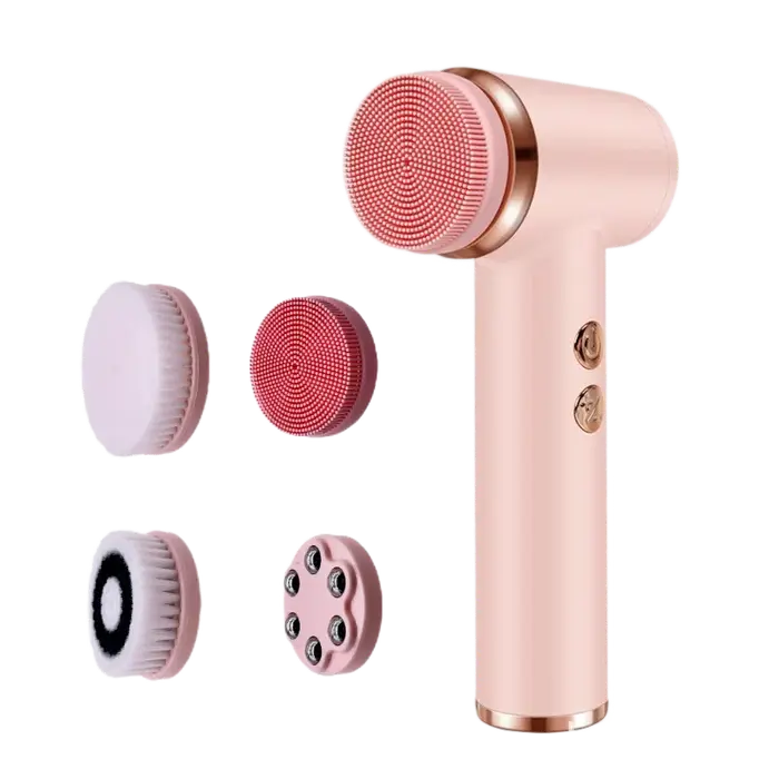 Brosse électrique de nettoyage du visage 4 en 1, masseur rotatif et étanche en Silicone souple, nett