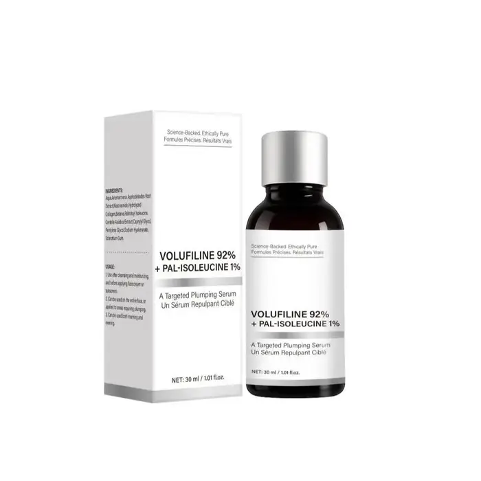 Sérum Visage Volufiline 92% Pal-Isoleucine 1% – Essence Ciblée Repulpante Anti-Âge Raffermissante à
