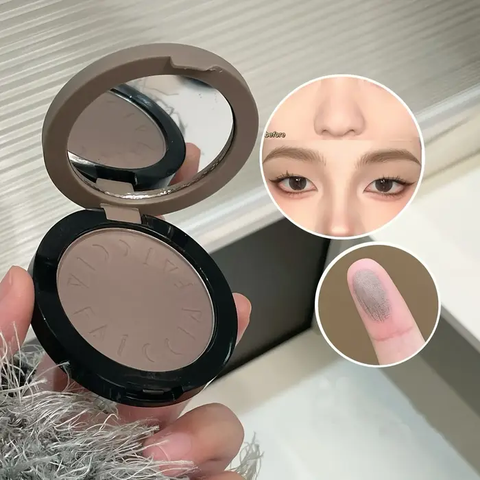 Palette de poudre de contour Faiccia, mate, imperméable, couvrance réglable, multi-usages pour le co