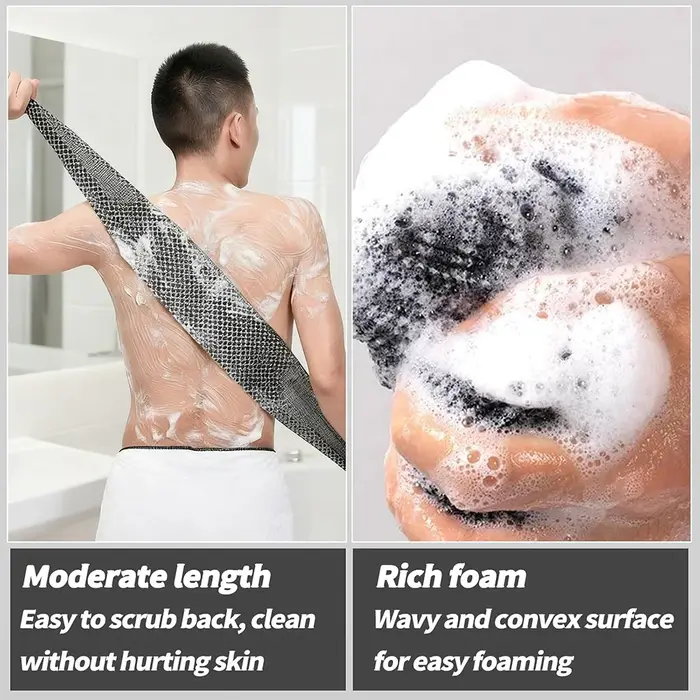 1 pièce, serviette de douche exfoliante à séchage rapide