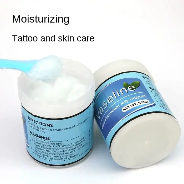 Vaseline pour Tatouage Bouteille Blanche – Adoucit la Kératine
