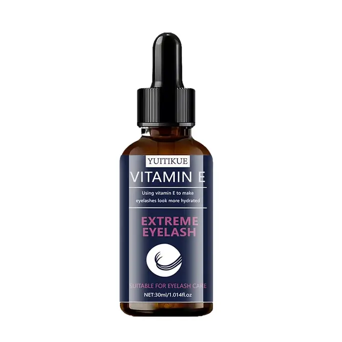 Sérum pour cils à la vitamine E YUITIKUE |   Traitement extrêmement hydratant et nourrissant, cils p