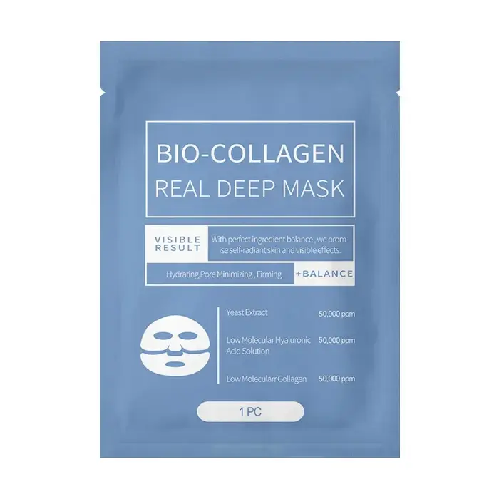 Masque facial au collagène Bio, Anti-rides, estompe, lifting des ridules, peau ferme, Anti-âge, écla