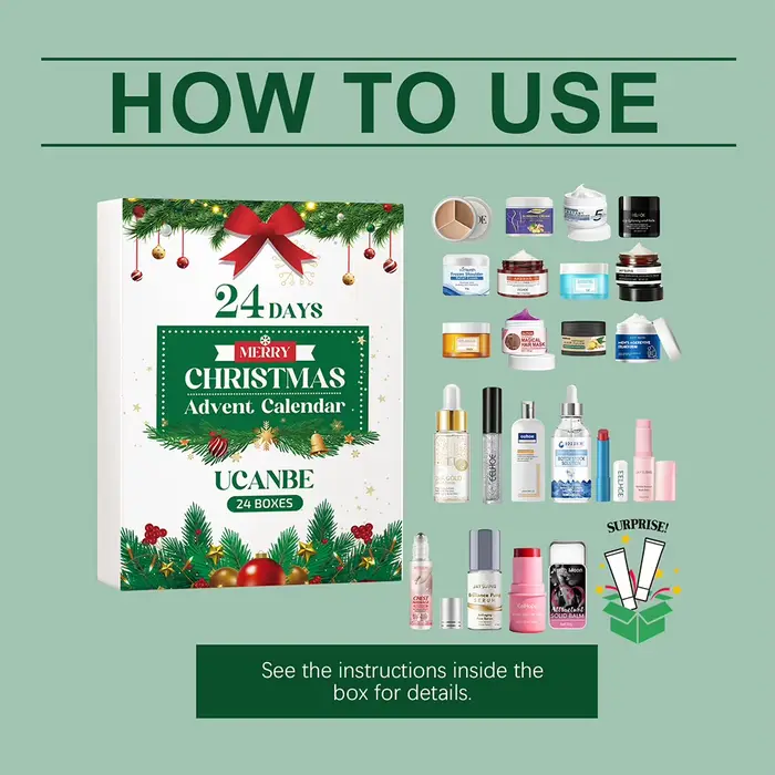 Calendrier de l'avent beauté de noël