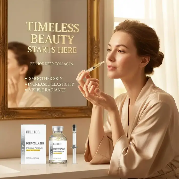 Ampoule faciale au collagène et aux peptides de soie