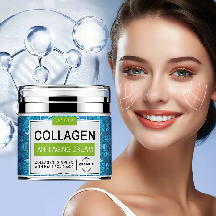 ENVISHA crème pour le visage collagène acide hyaluronique soin de la peau Anti-rides hydratant Anti-âge nuit rétrécissement Pores blanchissant lisse
