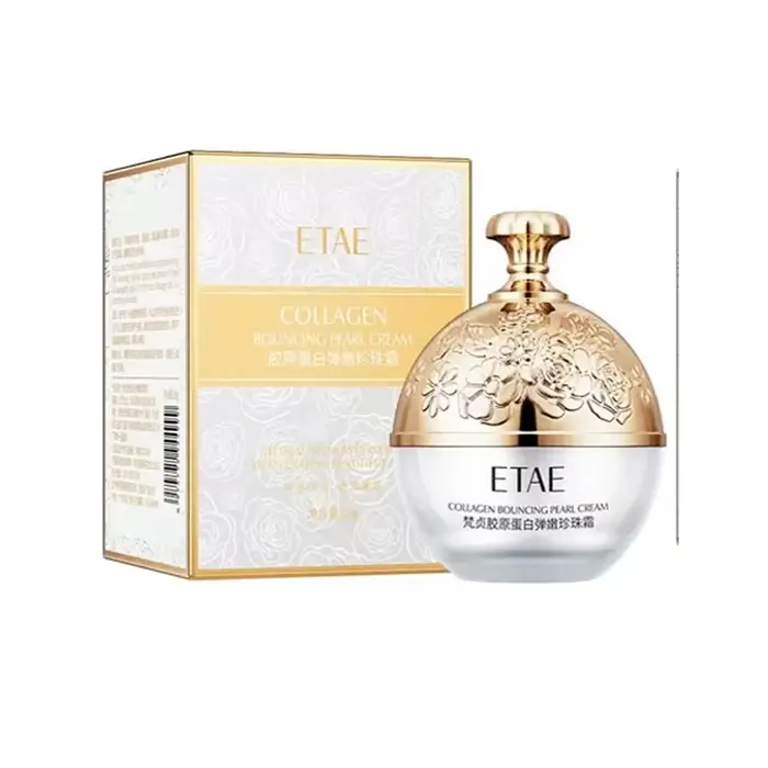 Crème pour le visage au collagène et aux perles pour femmes, Lifting, raffermissant, hydratant, coré