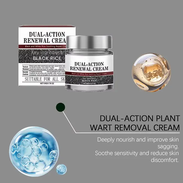 Crème de renouvellement à double Action effaçable à la kératine