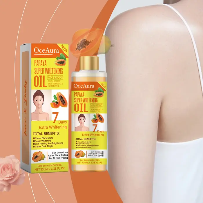 OCEAURA Papaye huile Super blanchissante visage et corps hydratant nourrissant blanchissant