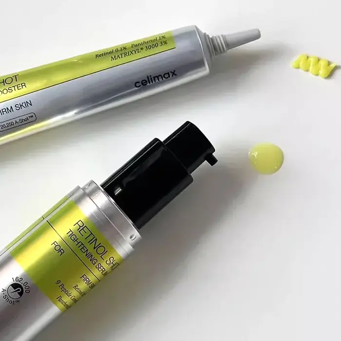 Sérum Raffermissant Coréen Original Celimax Vita A au Rétinol, Crème Contour des Yeux Hydratation Intense, Réducteur de Pores, Anti-Cernes, Éclaircissant et Réparateur