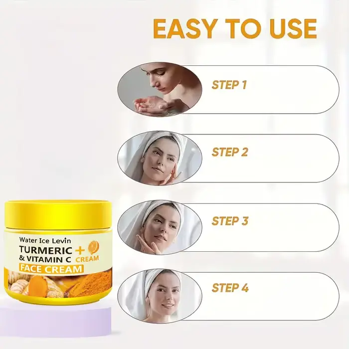 Crème visage au curcuma et à la vitamine C