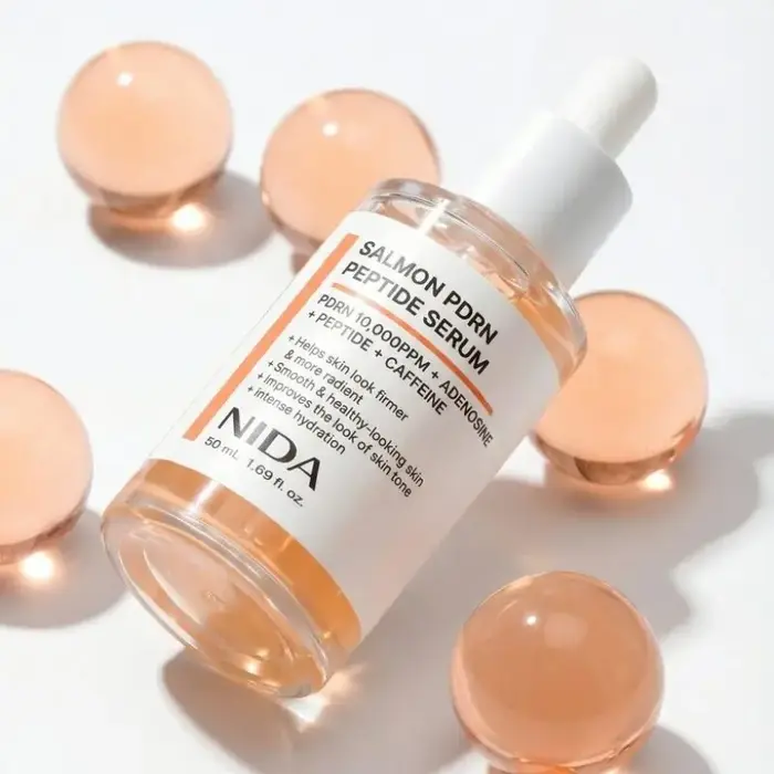 Sérum Peptidique PDRN au Saumon Hydratation Profonde Essence Hydratante pour la Peau Hydrate, Rend la Peau Claire, Lisse et Lumineuse Soin Apaisant