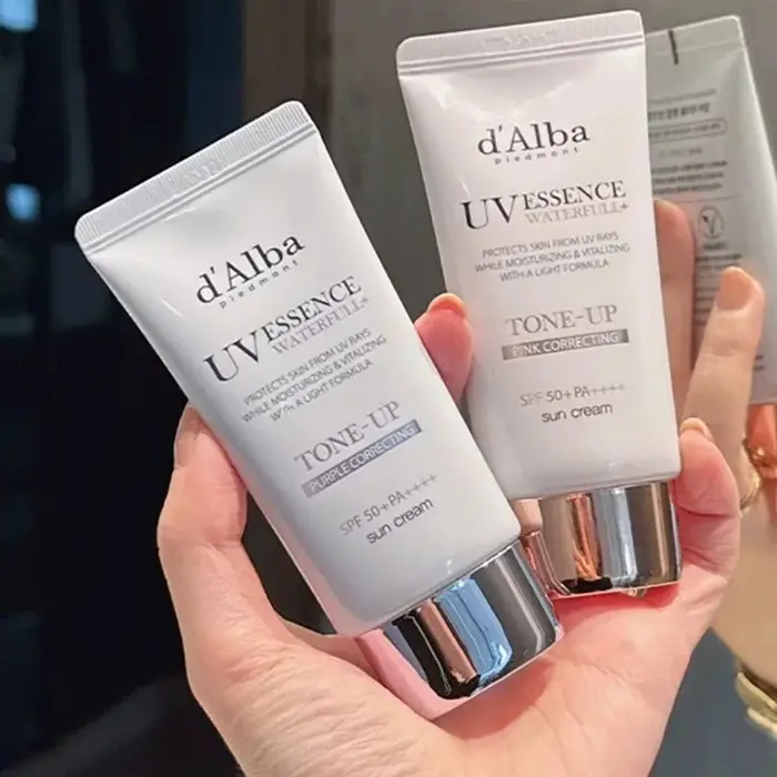 Marque la plus vendue Dalba Brand UV Essence Whitening White Truffle Sunscreen SPF50+ Hydratant Léger Rafraîchissant Doux