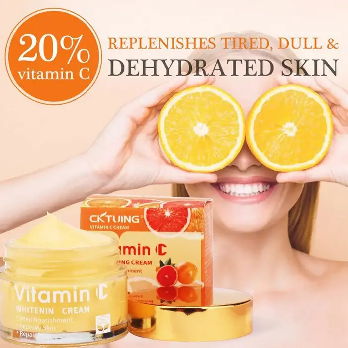 Deep Vita C hydratant pour les femmes Anti-rides raffermissant crème pour le visage estompe les ridules