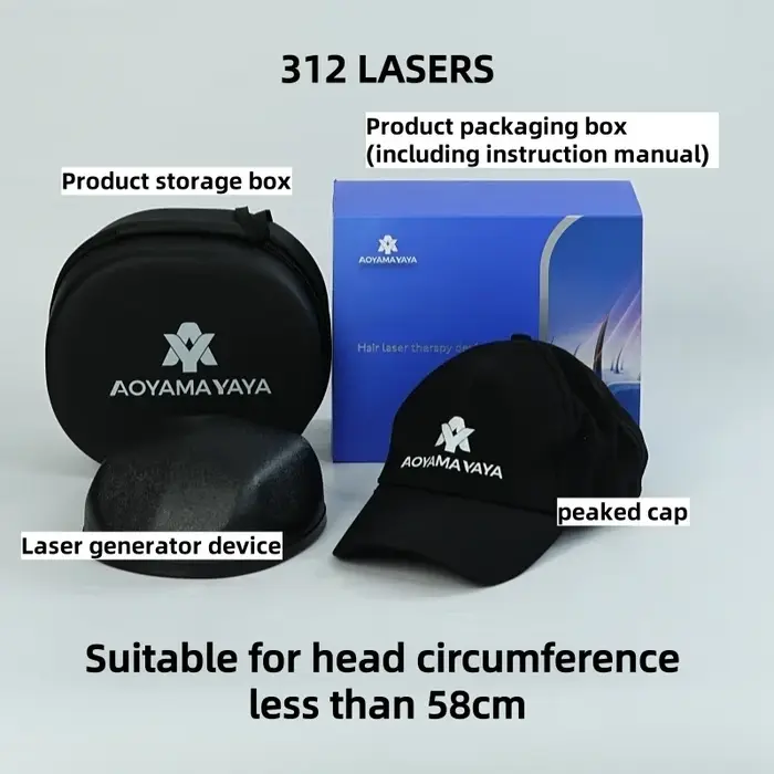 Casque laser 312 pour la croissance des cheveux