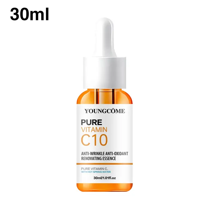 Vitamine C Essence pour le visage acide hyaluronique peau foncée éclaircir sérum estompe les ridules hydratant