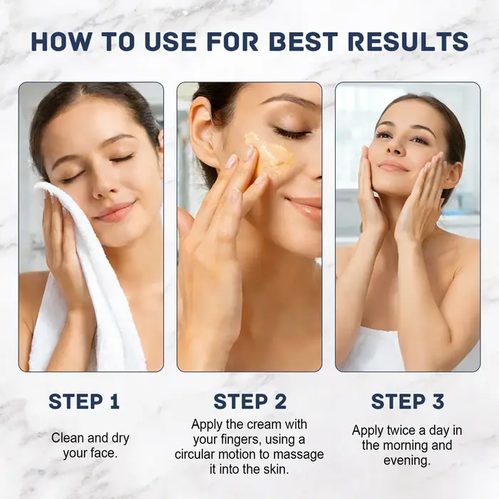 Crème hydratante pour le visage anti-rides au polypeptide 50g