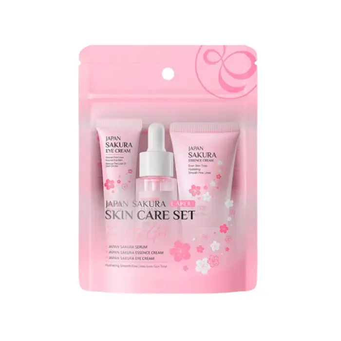 Sakura-Ensembles de soins de la peau pour femme, crème pour le visage, essence pour le visage, sérum