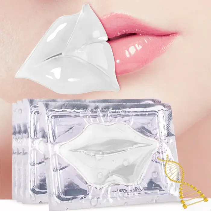 Masque à lèvres au collagène cristal, 5 pièces, patchs roses repulpants, Essence nourrissante, cosmé