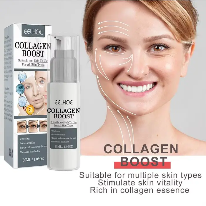 1/2/3 pièces 30ml collagène Boost raffermissant Essence crème estompe les ridules visage éclaircissant sérum