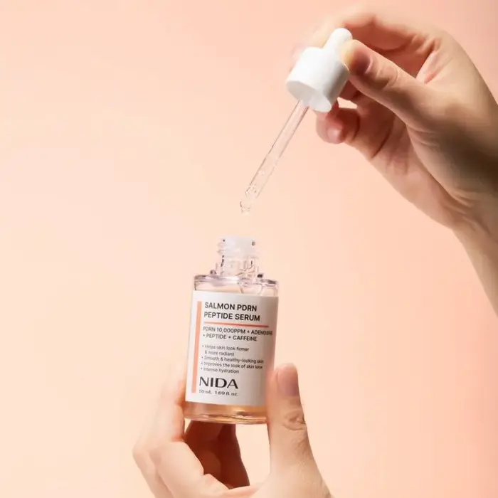 Sérum Peptidique PDRN au Saumon Hydratation Profonde Essence Hydratante pour la Peau Hydrate, Rend la Peau Claire, Lisse et Lumineuse Soin Apaisant