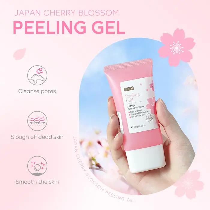Gel exfoliant en fleurs de cerisier