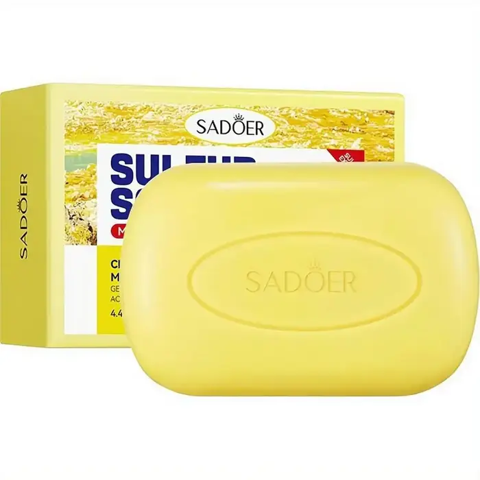 Savon Nettoyant au Soufre pour Visage et Corps – Anti-Acné