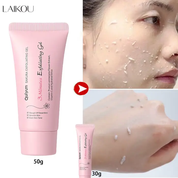 Sakura exfoliant Peeling Gel gommage pour le visage hydratant nourrissant réparation gommages crème